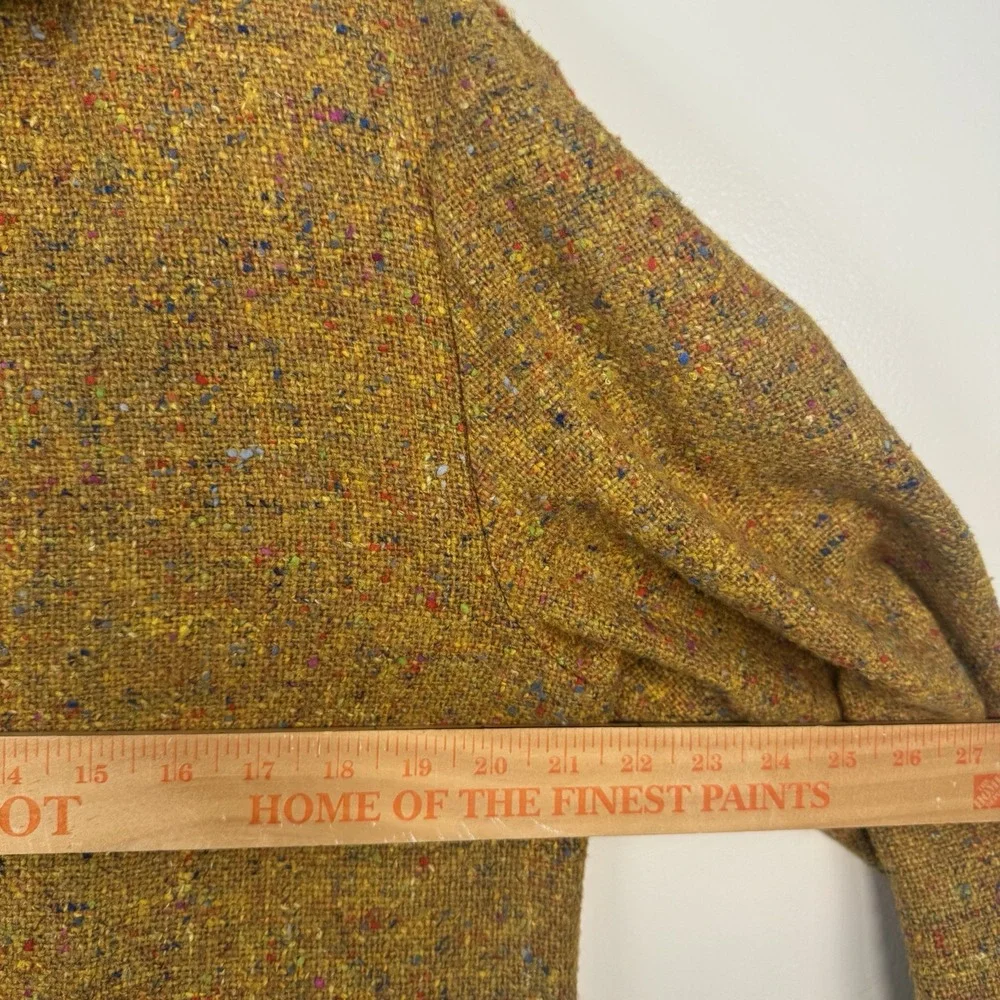 Vintage NY Jeans Tweed Blazer Jacket Women's Sz M (fits M‎ To L) Zip Up